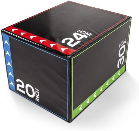 3-in-1 Foam Plyometric Jump Box for…